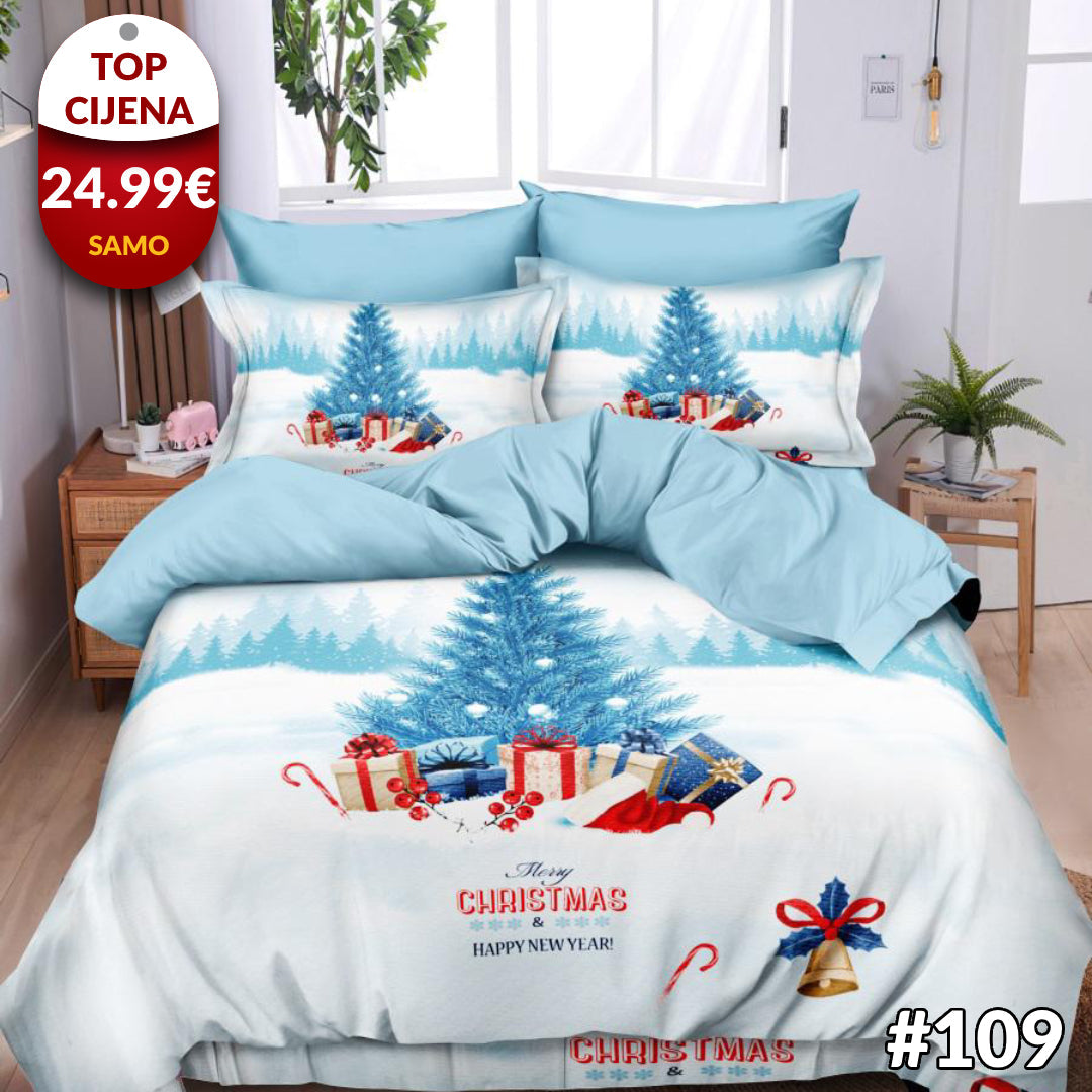 6-dijelni set Božićne posteljine - 6 uzoraka