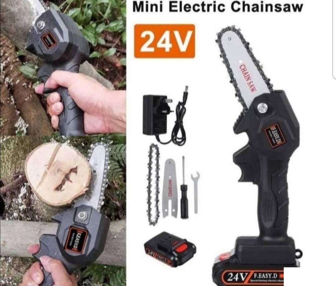 Jednoručna Aku pila 24V + GRATIS Oštrač Lanca