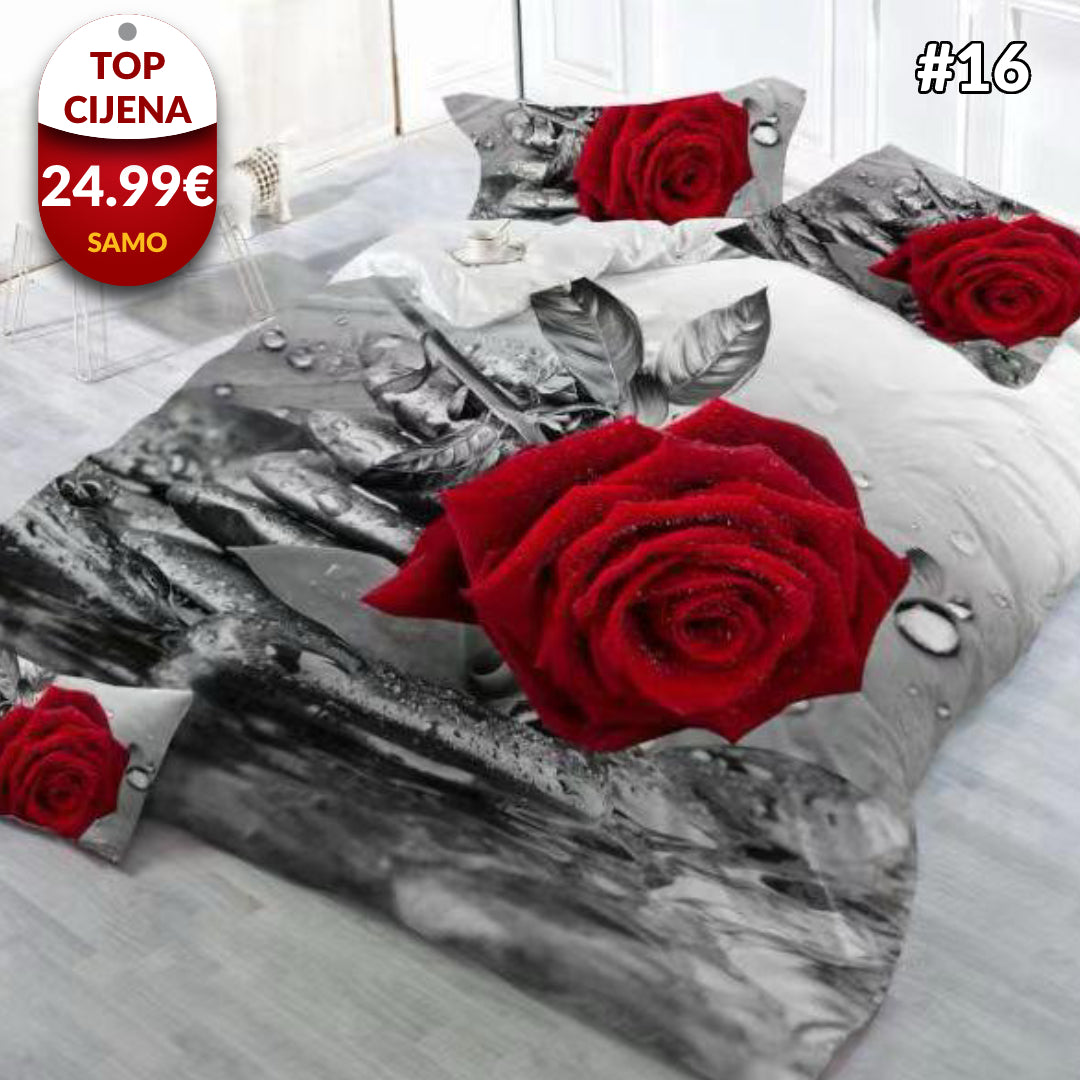 6-dijelni set cvjetne posteljine - 15 uzoraka