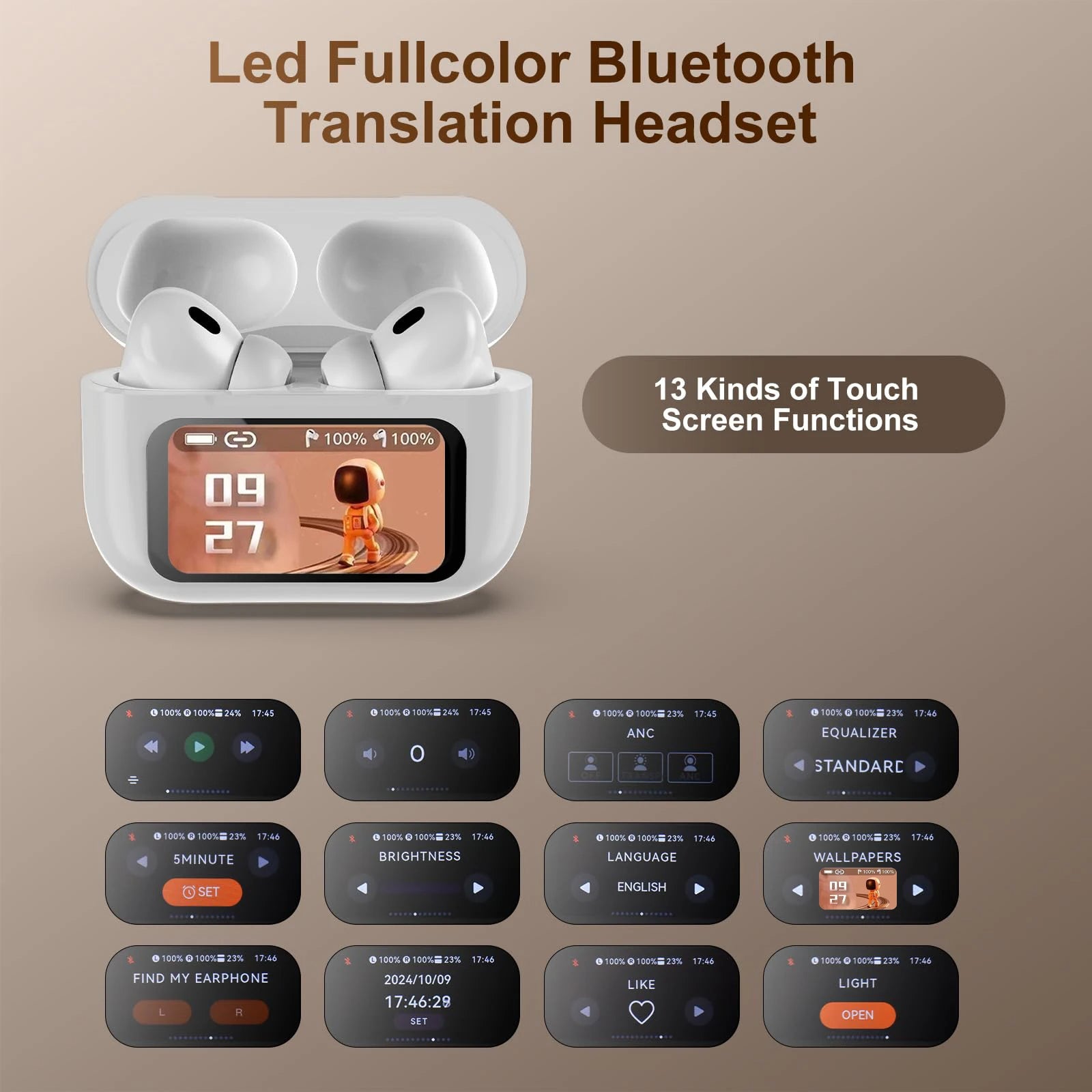 LED-Buds slušalice s touch ekranom