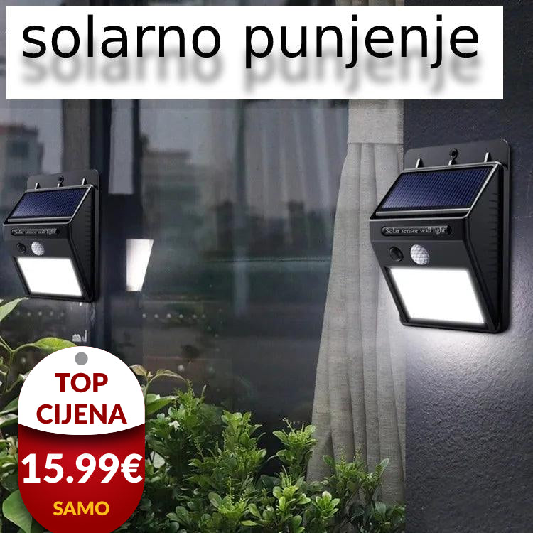 Solarna LED lampa sa senzorom pokreta(4+1GRATIS)