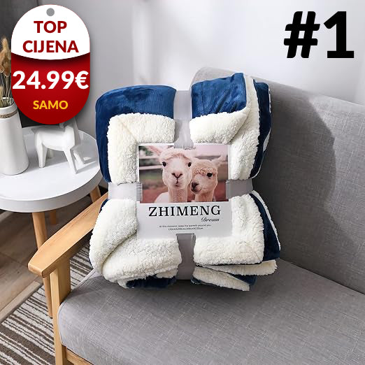 Vunena Deka s Krznom+GRATIS POKLON