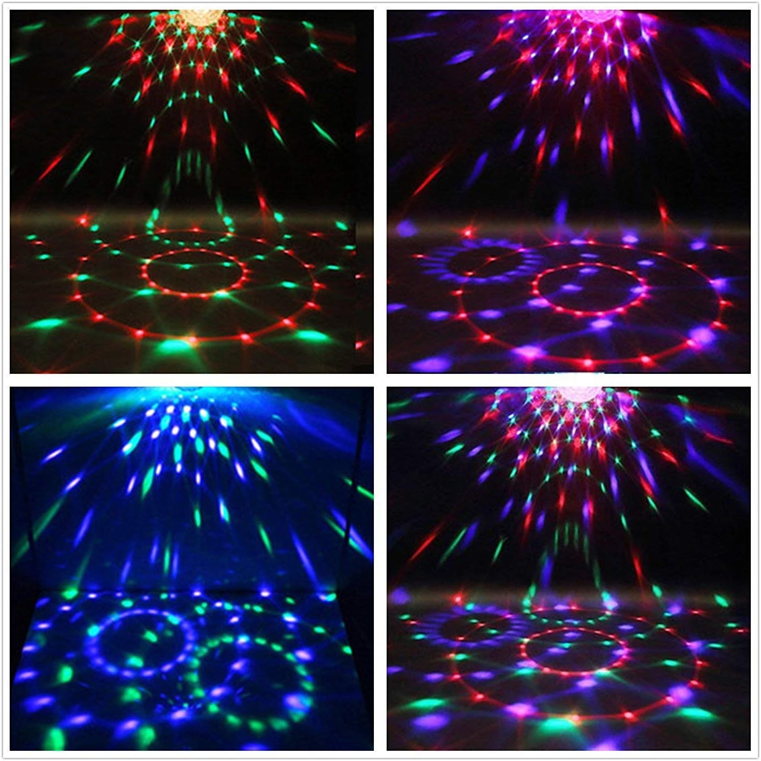 LED RGB BT disco kugla projektor + daljinskim upravljačem
