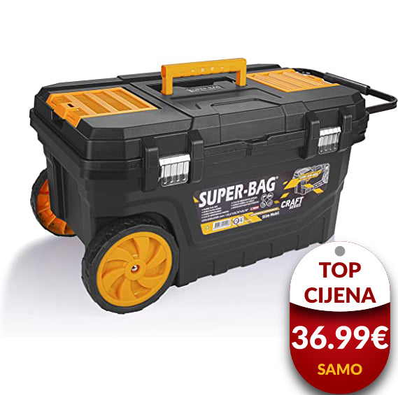 Kutija za alat na kotačima s ručkom na izvlačenje