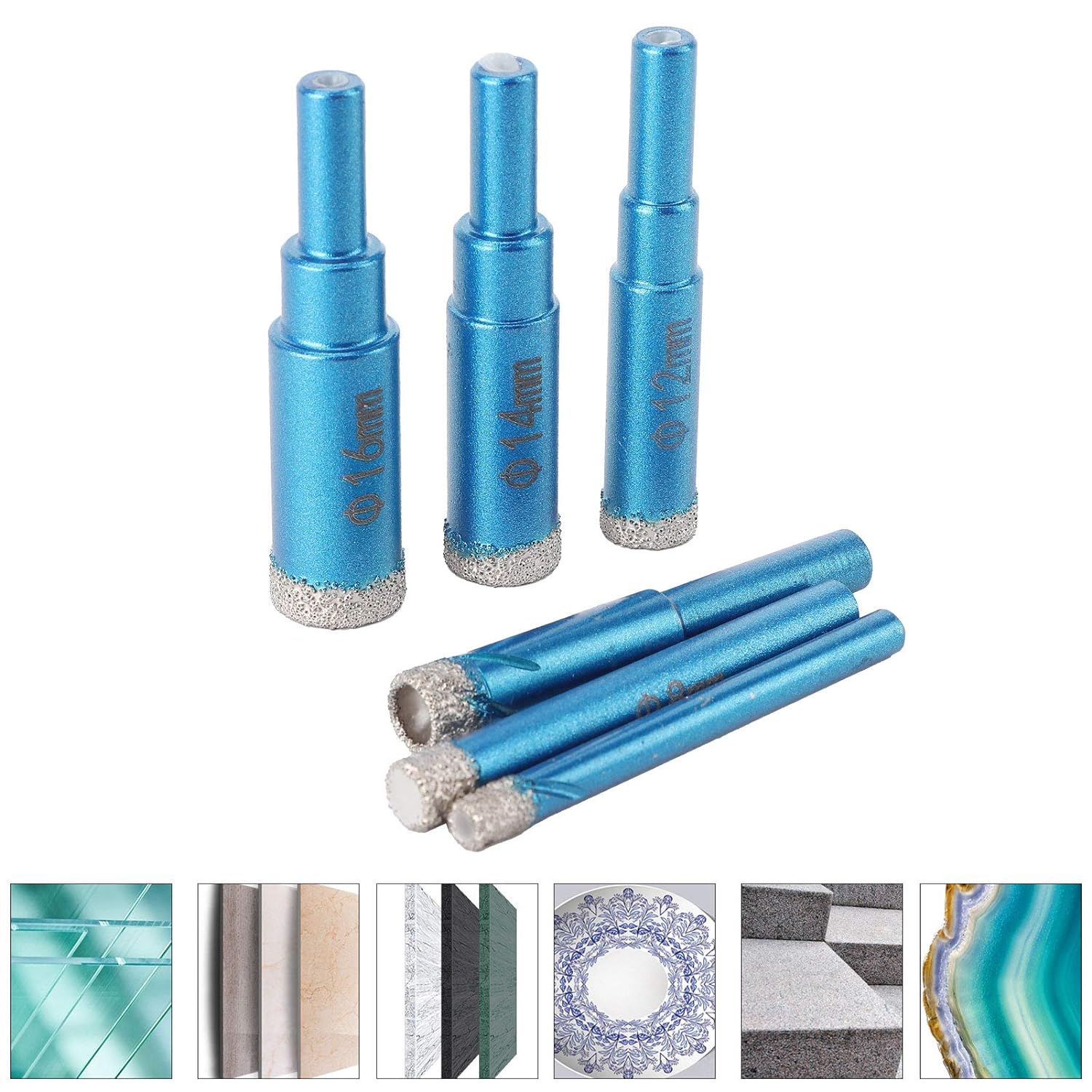 Set dijamantnih svrdla (12 komada)