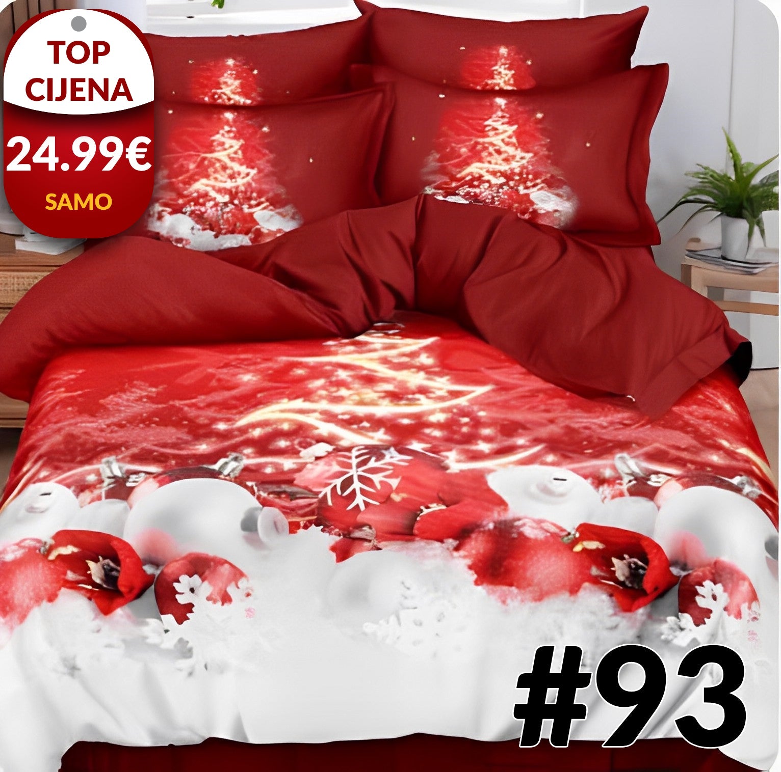 6-dijelni set Božićne posteljine - 6 uzoraka