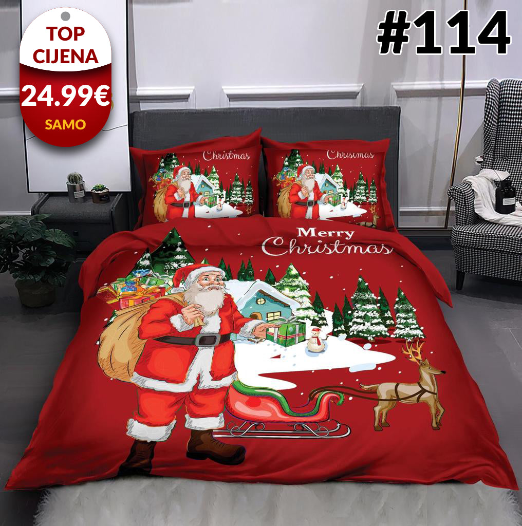 6-dijelni set Božićne posteljine - 6 uzoraka