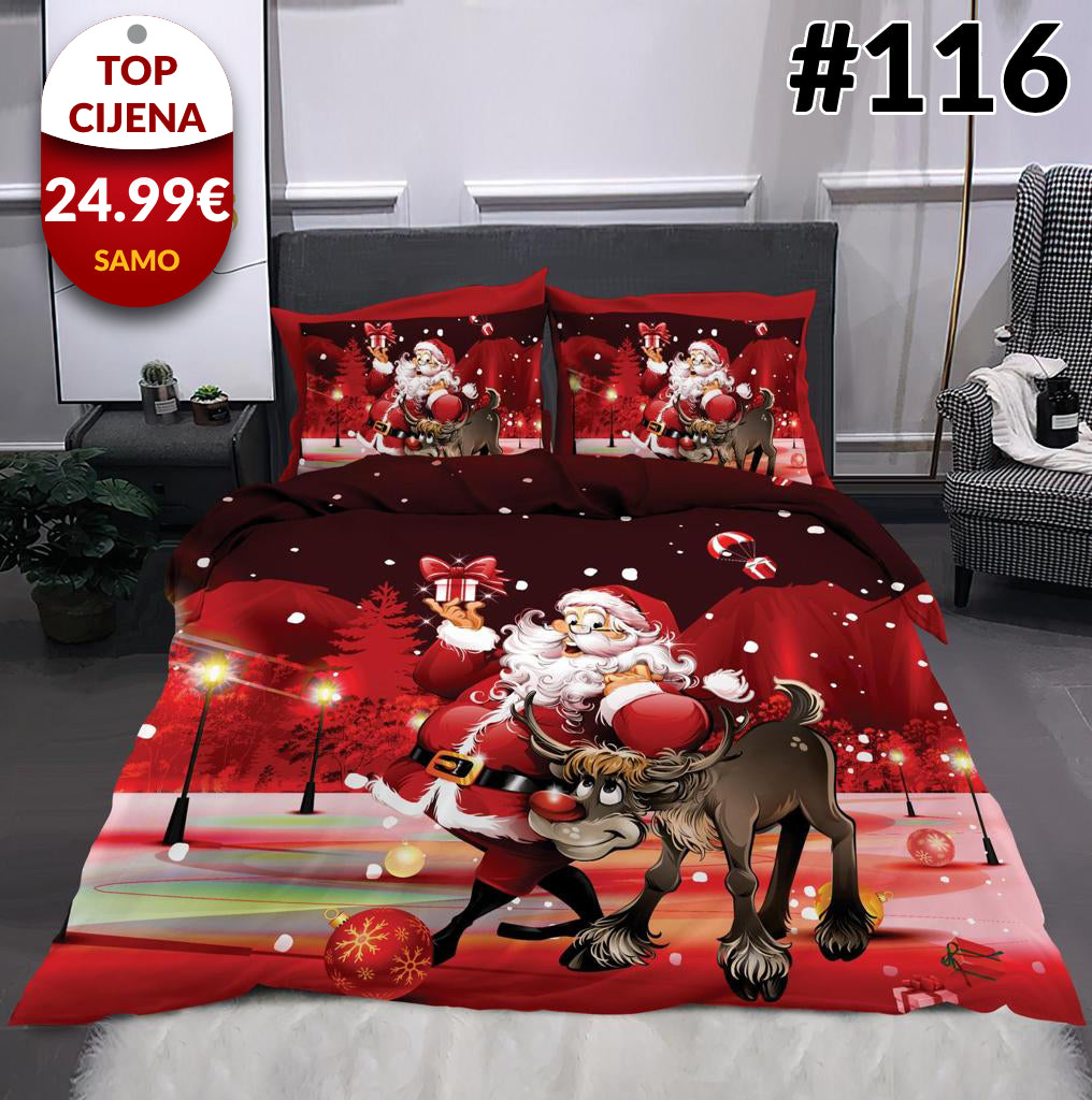 6-dijelni set Božićne posteljine - 6 uzoraka