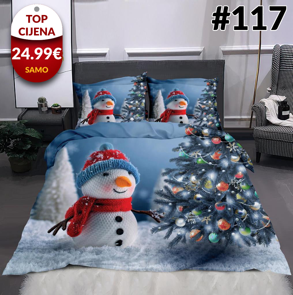 6-dijelni set Božićne posteljine - 6 uzoraka