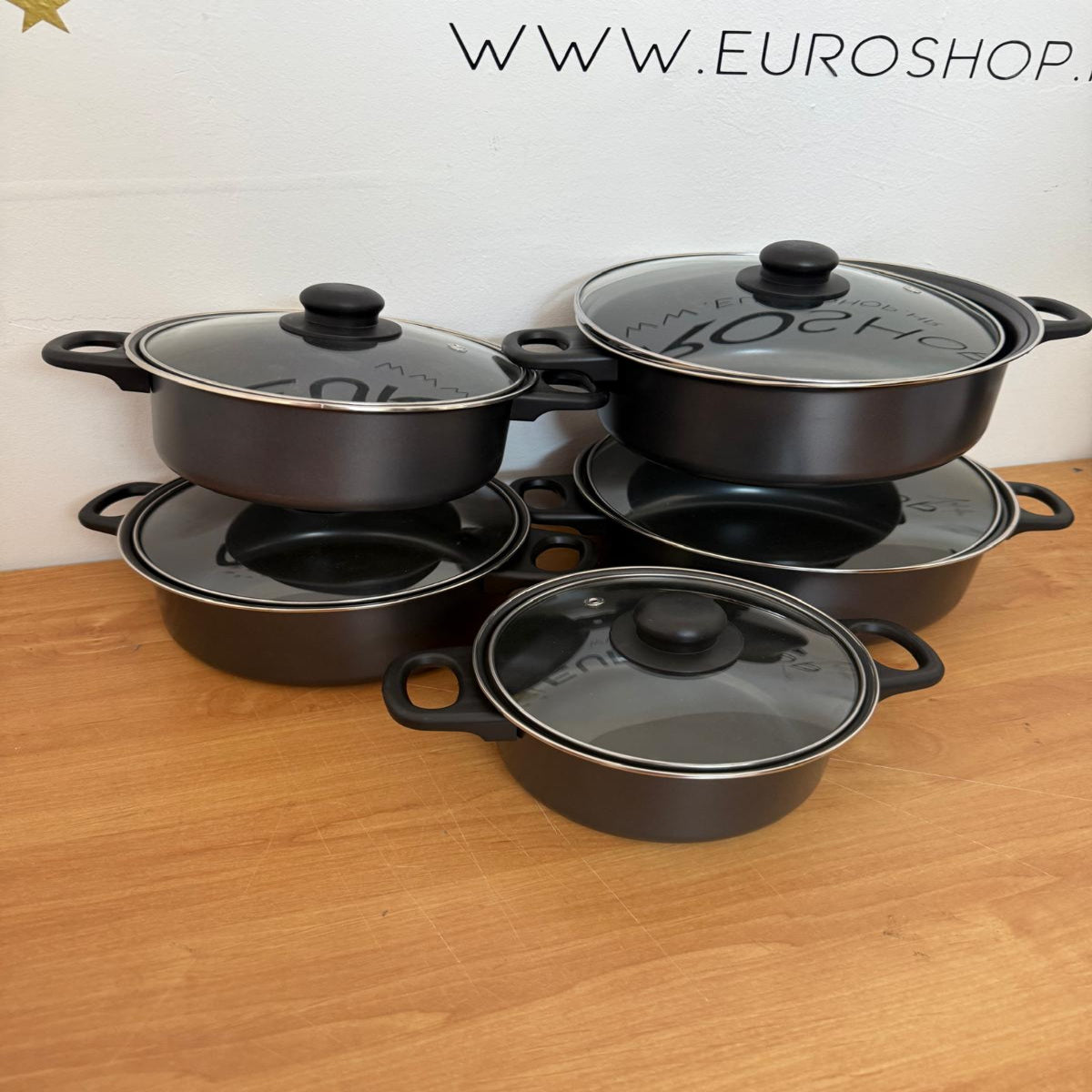 10-dijelni set lonaca+ GRATIS 12 NOŽEVA