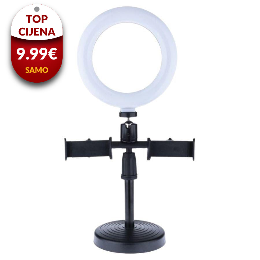 LED prsten sa stalkom za 2 mobitela 1+1 GRATIS
