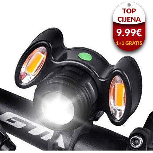 T6 LED prednja lampa za bicikl 1+1 GRATIS