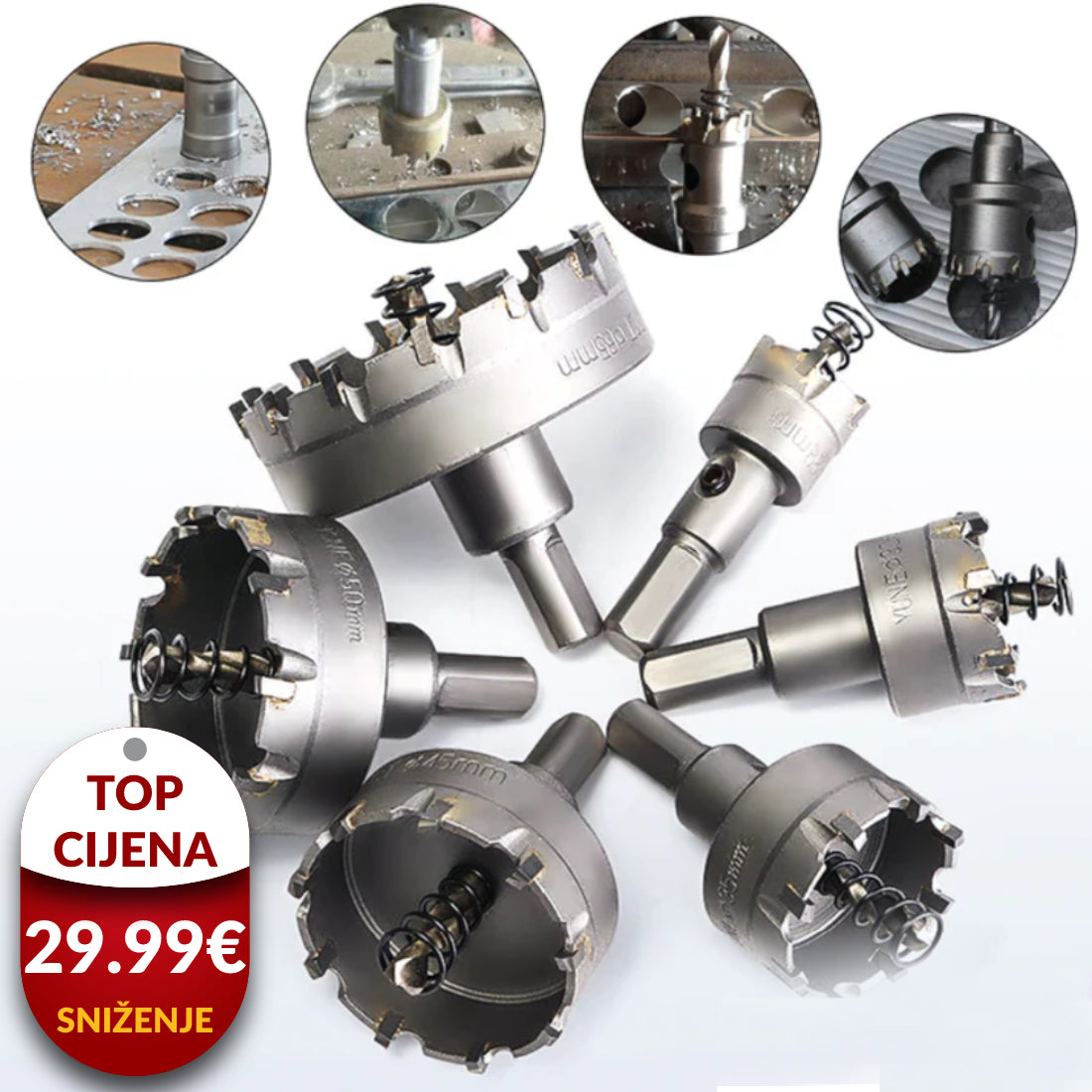 Krune za Metal (6 komada) - EuroShop