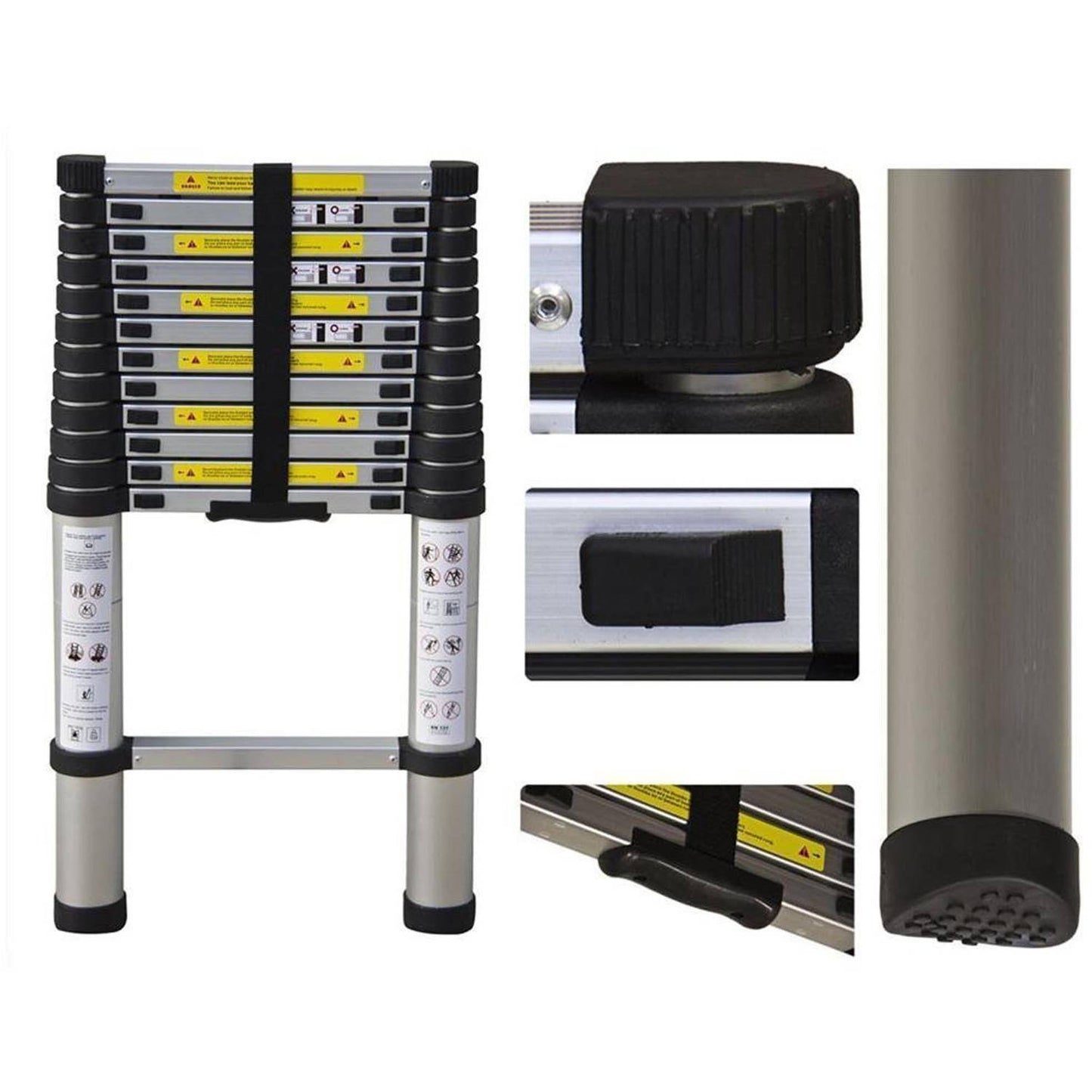 Teleskopske ljestve aluminijske – 370cm/440cm