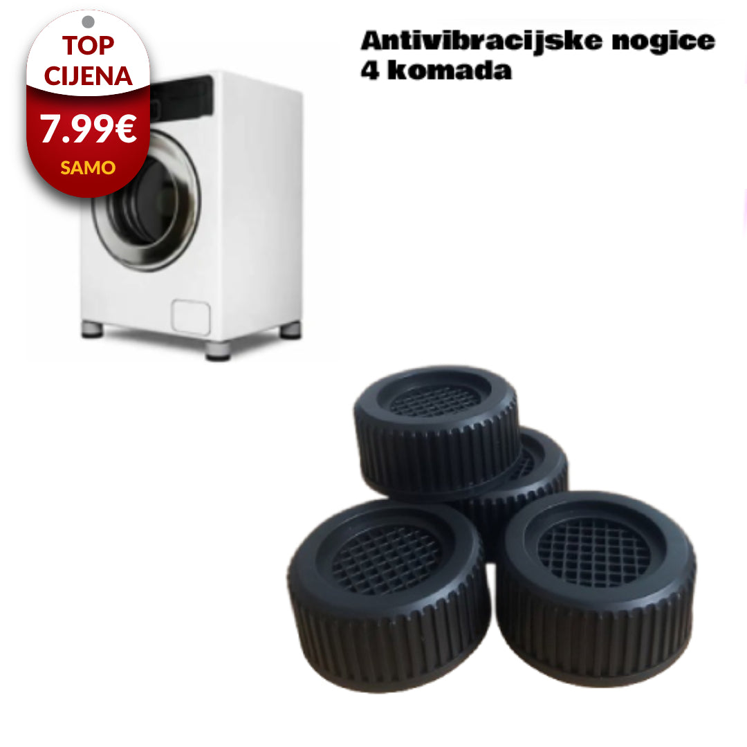 Antivibracijske nogice za perilicu rublja (4 komada) - EuroShop