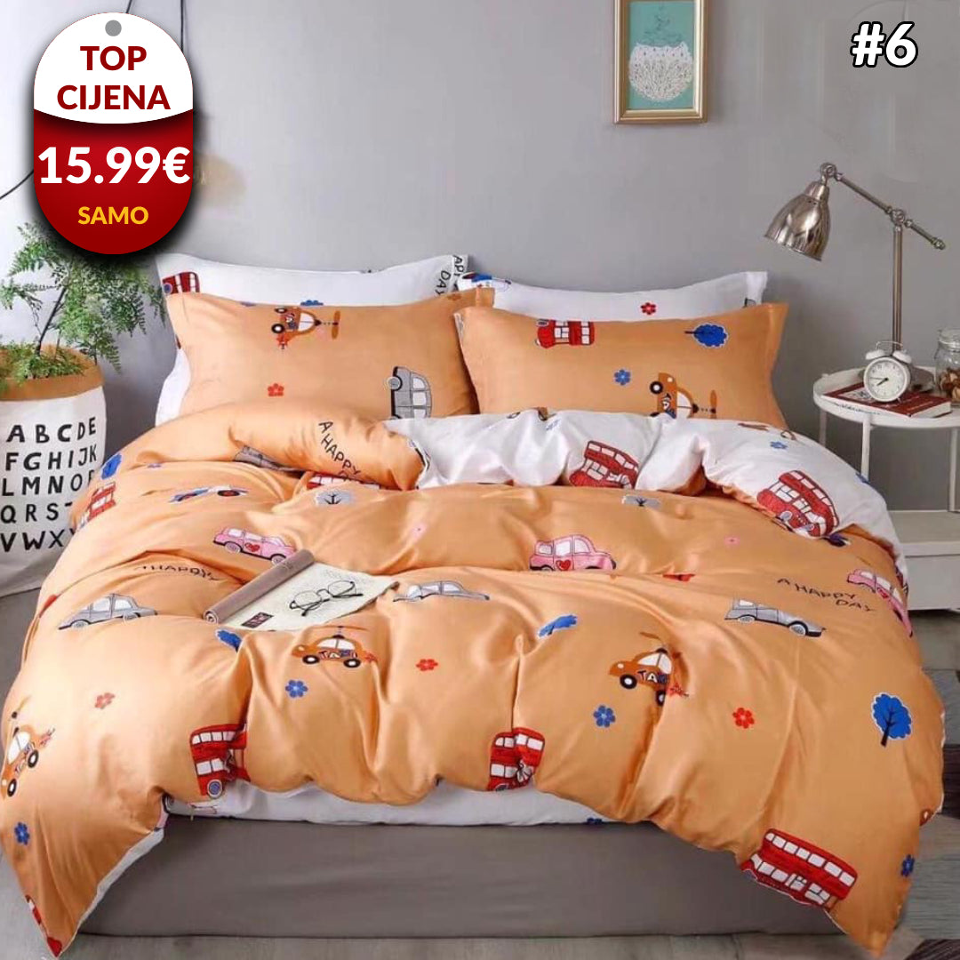 Posteljine 3-dijelni set 13 uzoraka - EuroShop