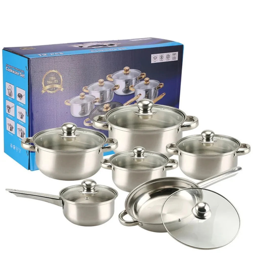 12-Dijelni set inox lonaca+GRATIS Satara