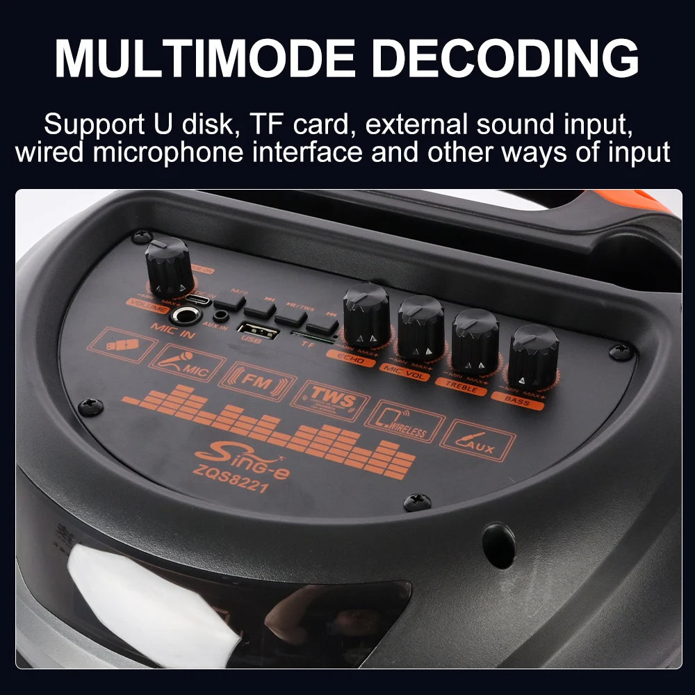 Mega Bass Zvučnik 80cm+GRATIS MIKROFON I DALJINSKI