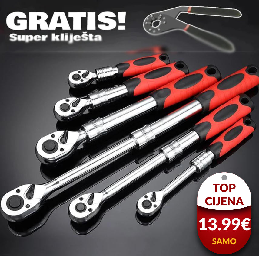 Univerzalni nasadni ključ+GRATIS Super kliješta