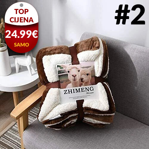 Vunena Deka s Krznom+GRATIS POKLON