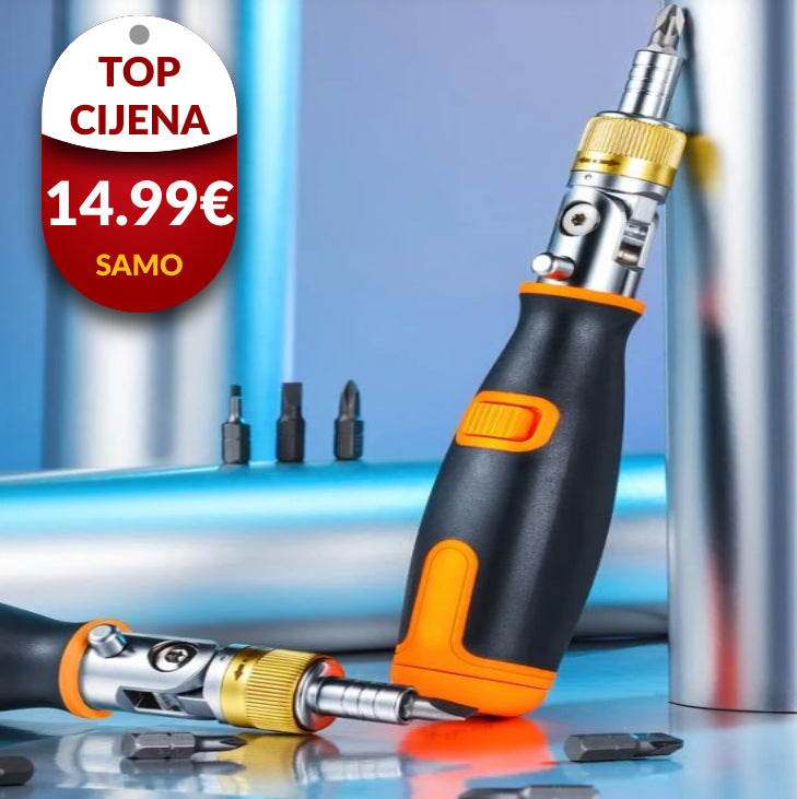 Odvijač s čegrtaljkom s Flexi glavom