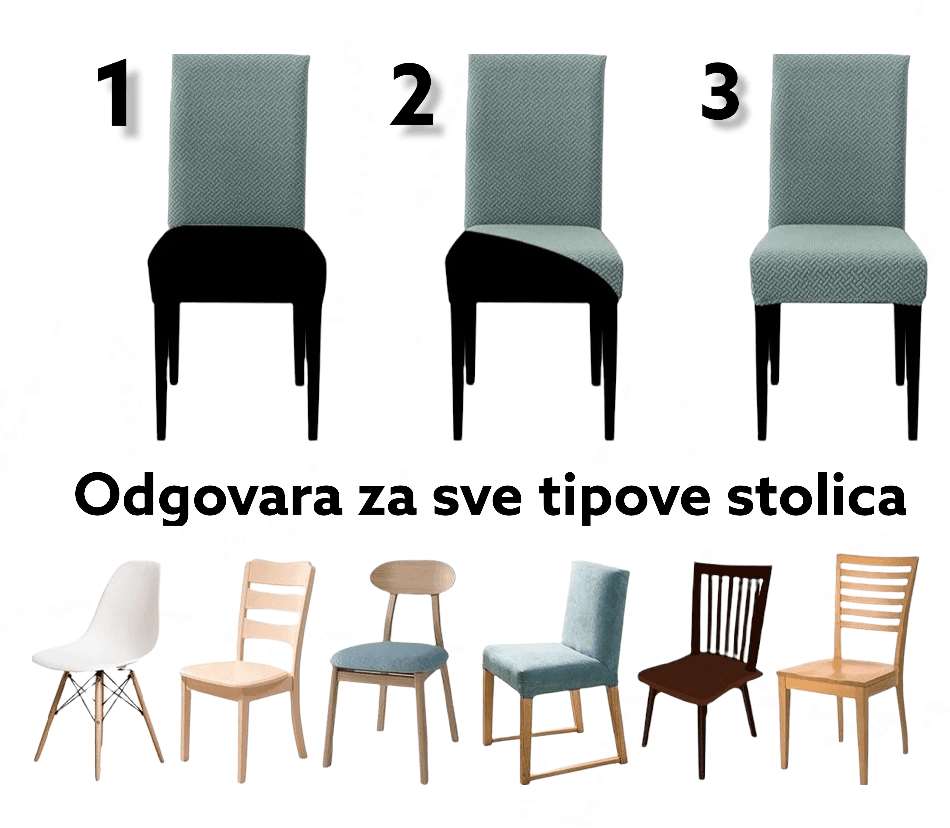 Navlake za stolice - Set od 6 komada - EuroShop