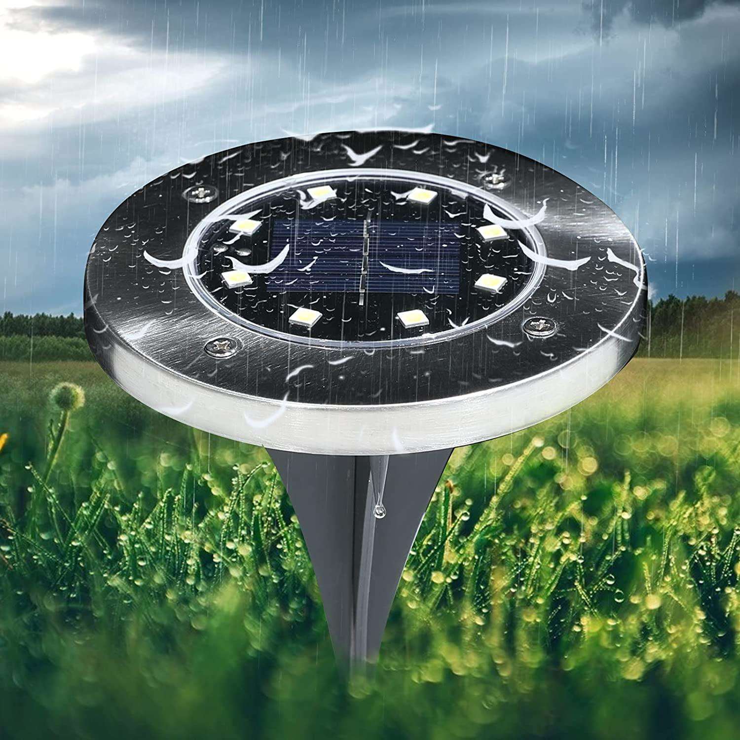 Solarne LED lampe(disk) 8 LEDica - EuroShop