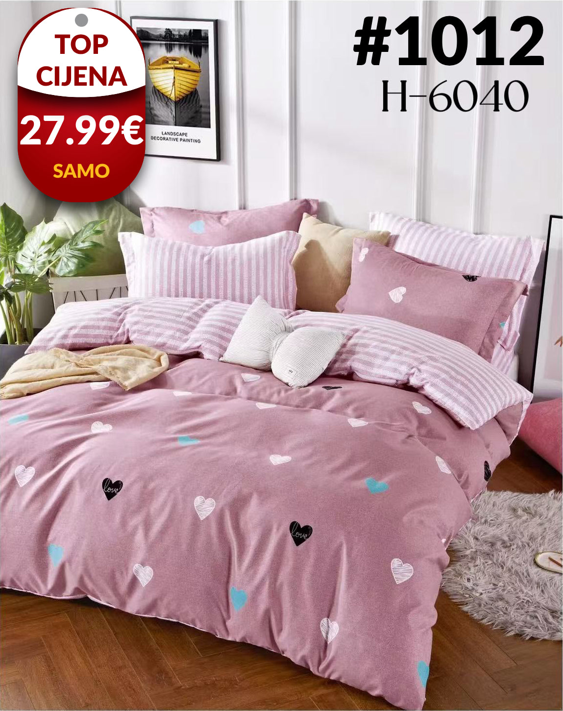 6-dijelni set posteljine + GRATIS POKLON