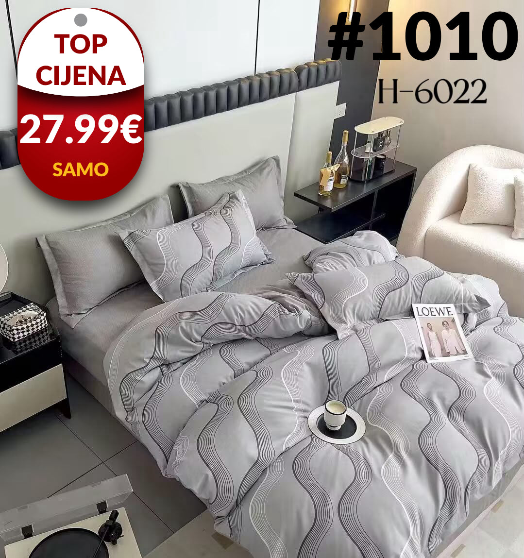 6-dijelni set posteljine + GRATIS POKLON