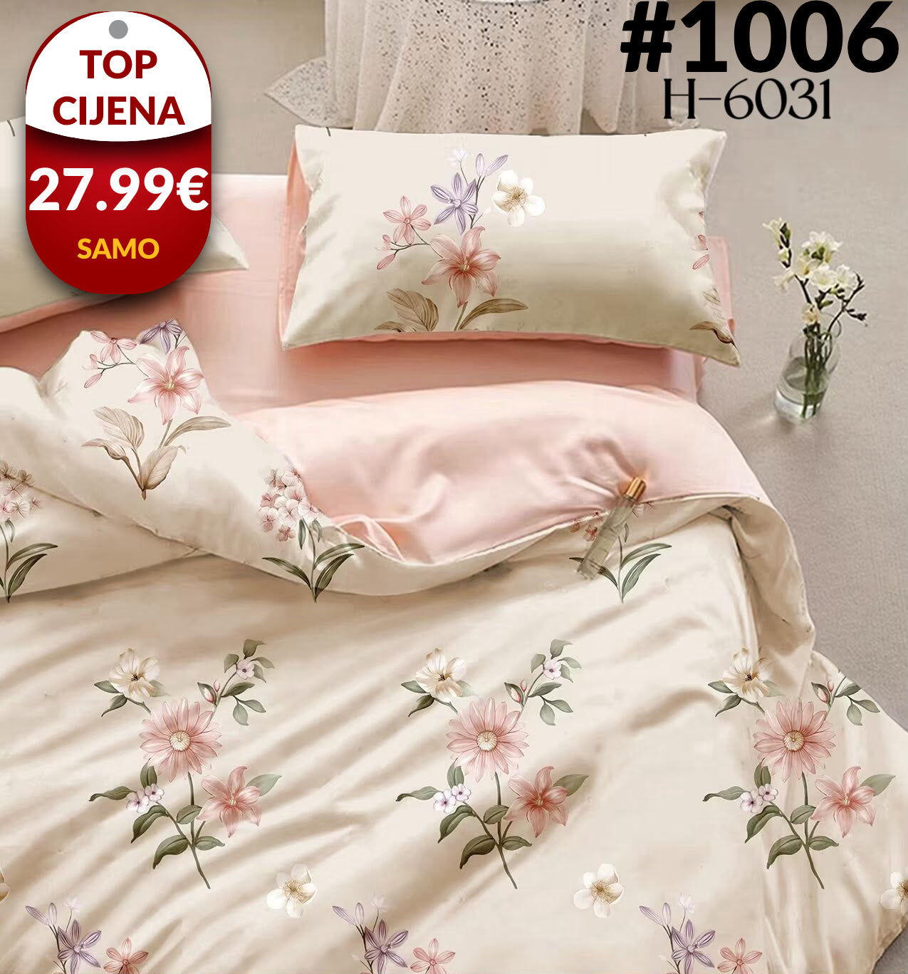 6-dijelni set posteljine + GRATIS POKLON
