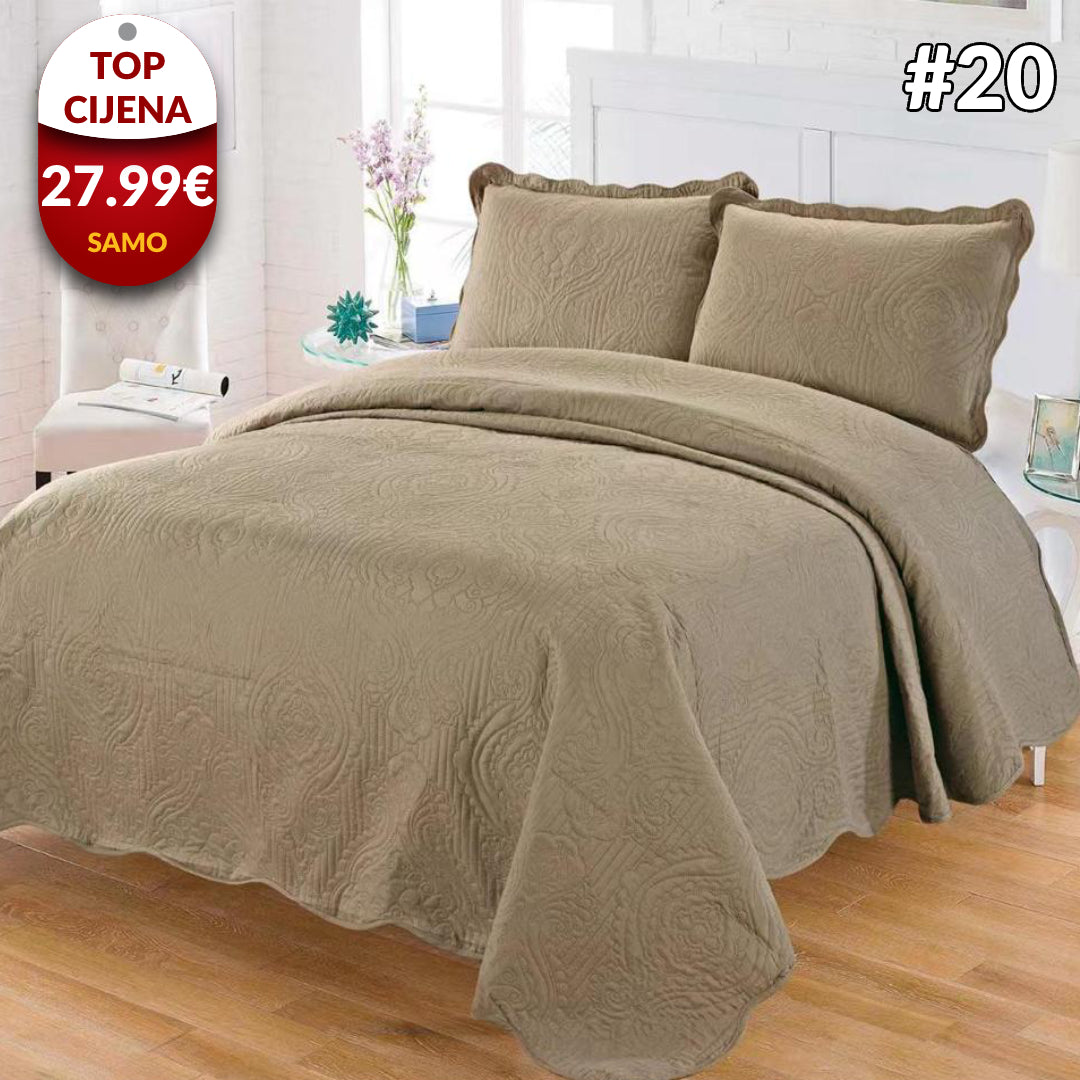 Set prekrivač i jastučnica za bračni krevet