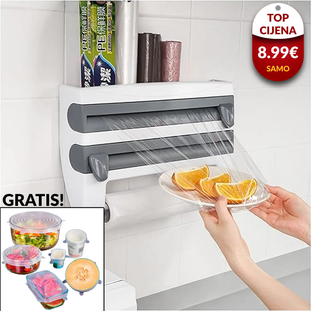 4u1 Kuhinjski Organizator+GRATIS Silikonski Poklopci (6komada)