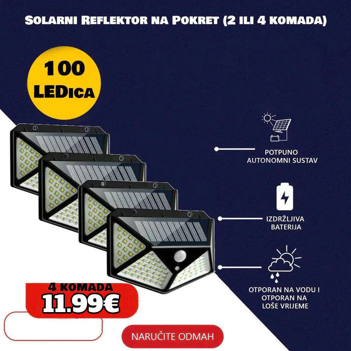 Solarni Reflektor na Pokret (4 komada) - EuroShop