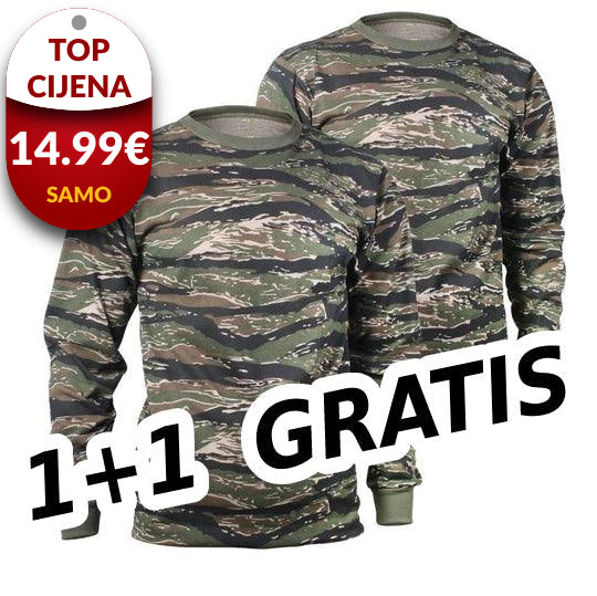 Vojnička pamučna majica Army 1+1 GRATIS