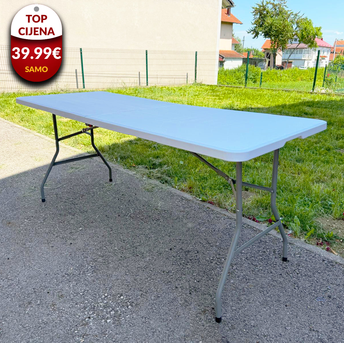 Sklopivi stol 70x180cm+GRATIS POKLON