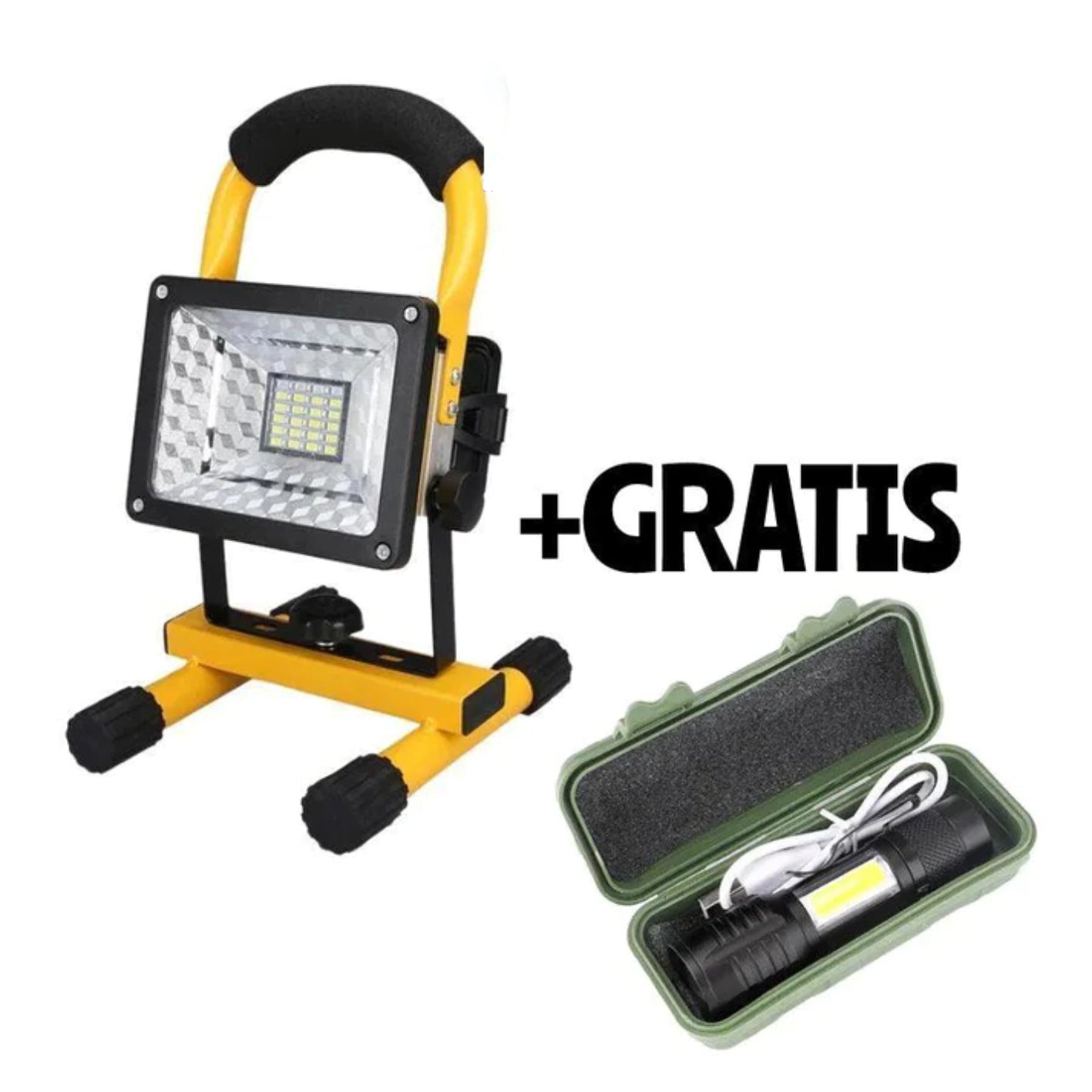 HIT - Radna LED SMD lampa 100W + Taktička lampa