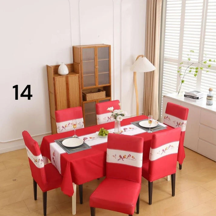 Stolnjak+6 navlaka za stolce