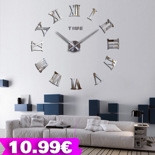 Veliki zidni sat (Rimski brojevi) - EuroShop