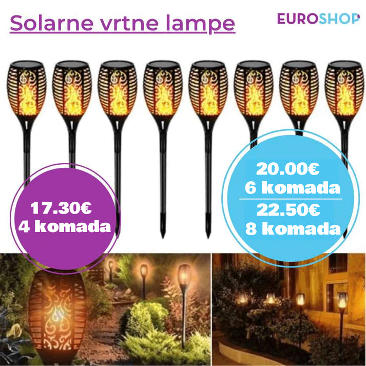 Solarne vrtne lampe – 4 ili 6 komada - EuroShop