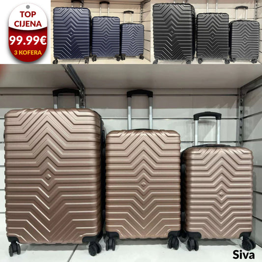 Koferi za putovanje set 3u1